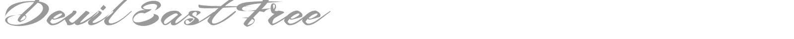 Devil East font preview
